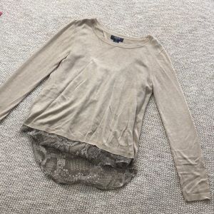 Verve Snakeskin Insert Sweater